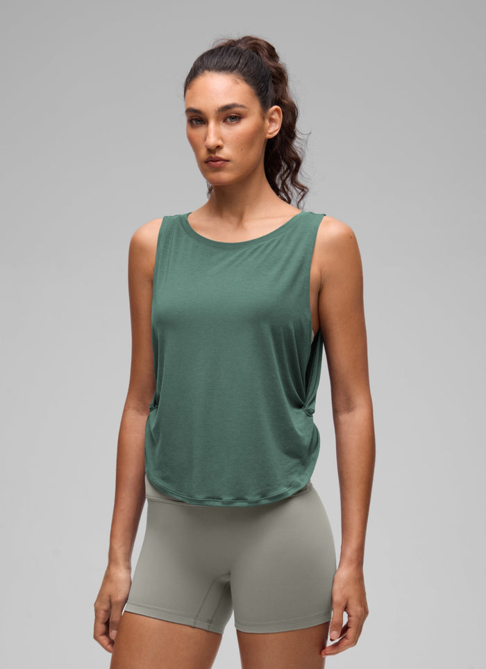 גופיית אימון Quick Dry Crewneck - Graphite Green