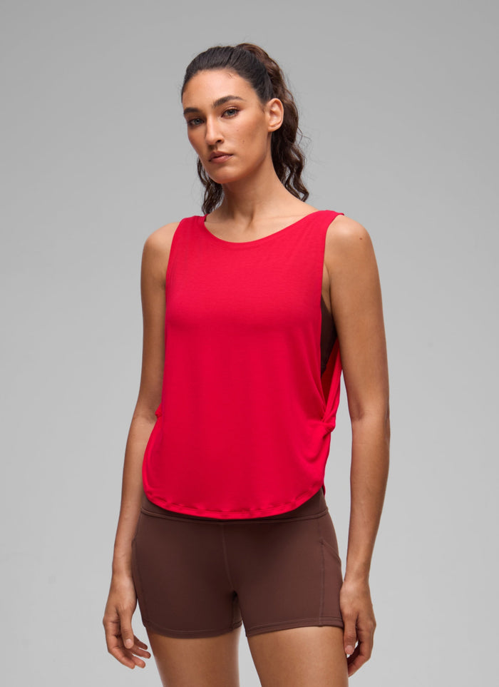 גופיית אימון Quick Dry Crewneck - Aurora Red