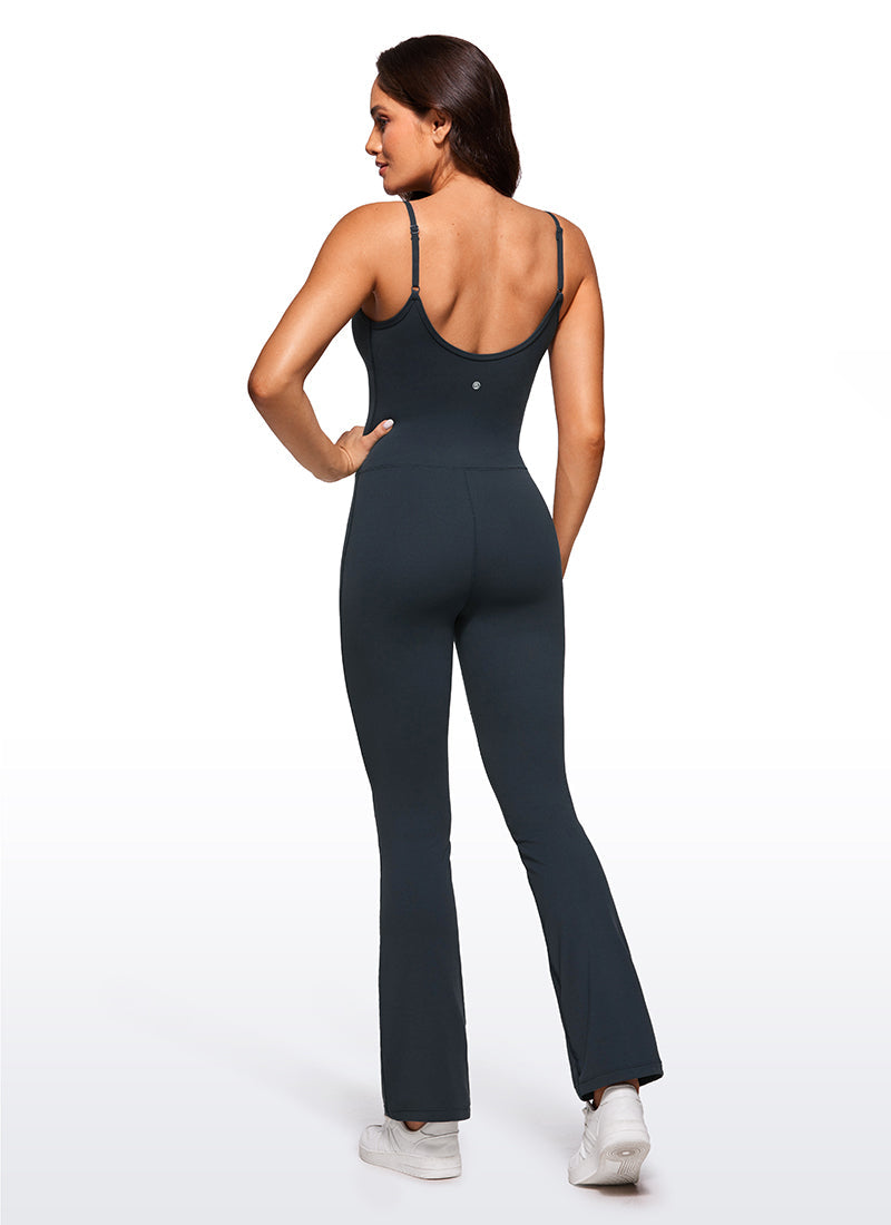 אוברול ארוך 30" Butterluxe Flare Jumpsuits - כחול נייבי