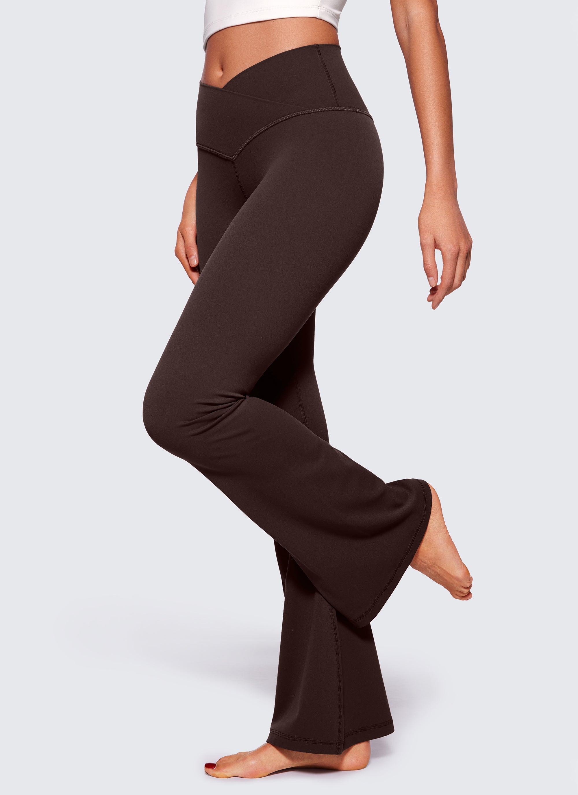טייץ מתרחב Butterluxe Crossover 29" - Hot Fudge Brown