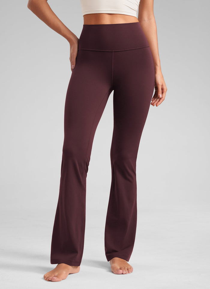 מכנסי טייץ 32" Butterluxe סיומת מתרחבת - Ripe Plum