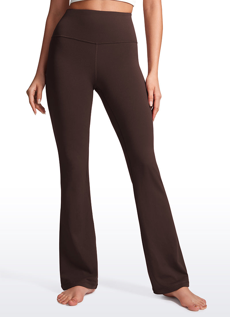 מכנסי טייץ 32" Butterluxe סיומת מתרחבת - Hot Fudge Brown
