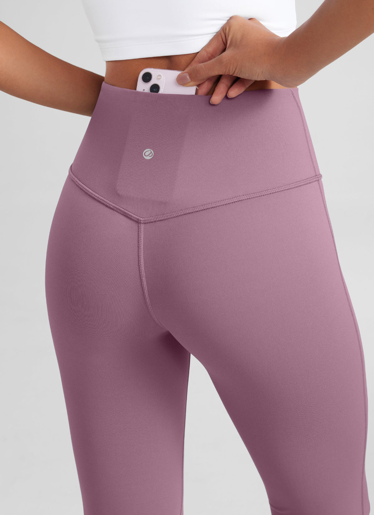 מכנסי טייץ 30.5" Butterluxe סיומת מתרחבת - Light Lavender