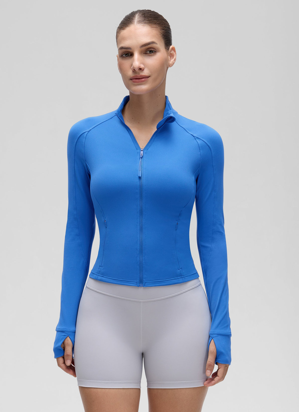 ג'קט עם כיס לנייד Butterluxe Waist-Length - Sparkle Blue