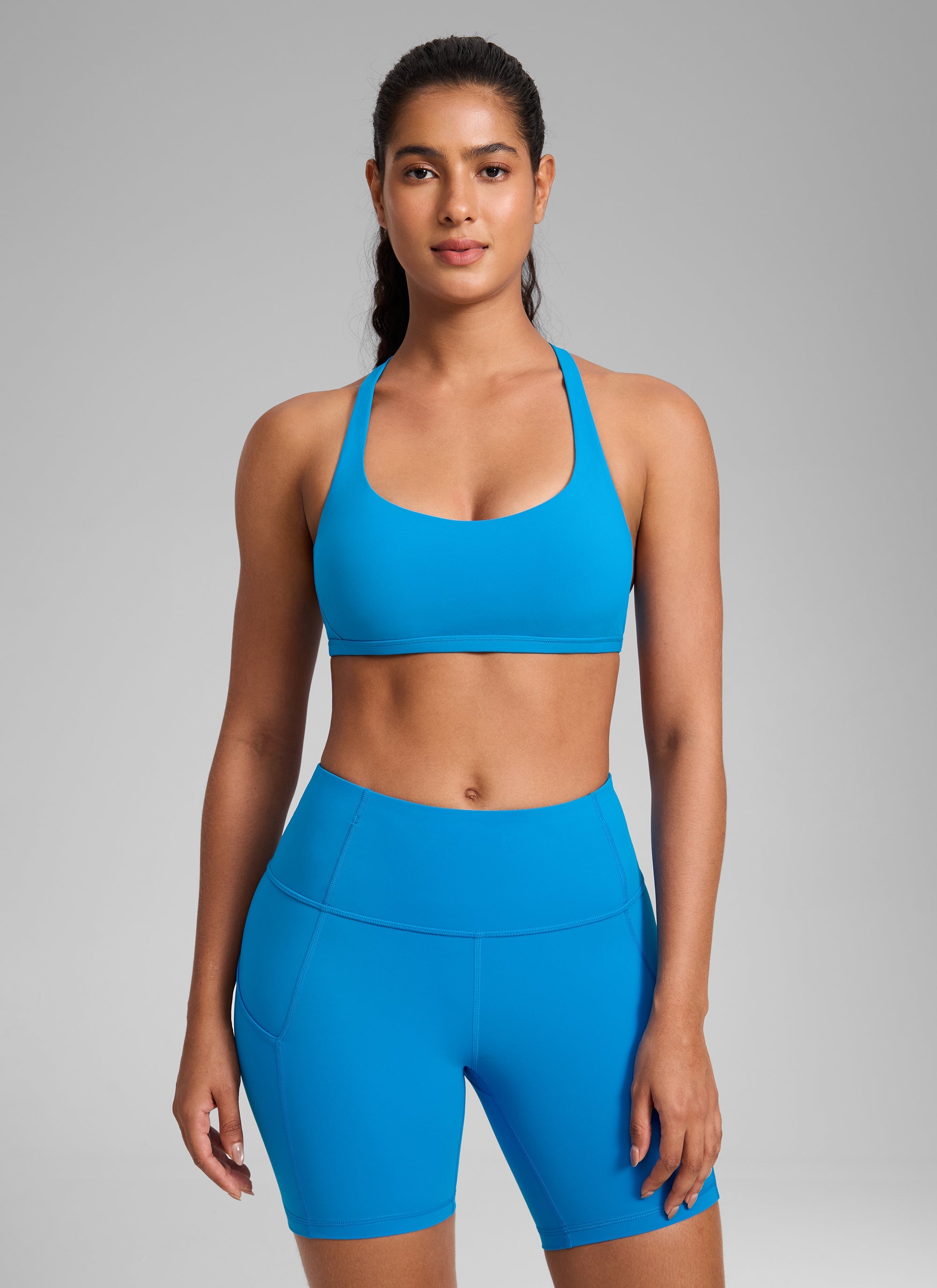 Nakedfeel חזיית ספורט Diamond - Madagascar Blue