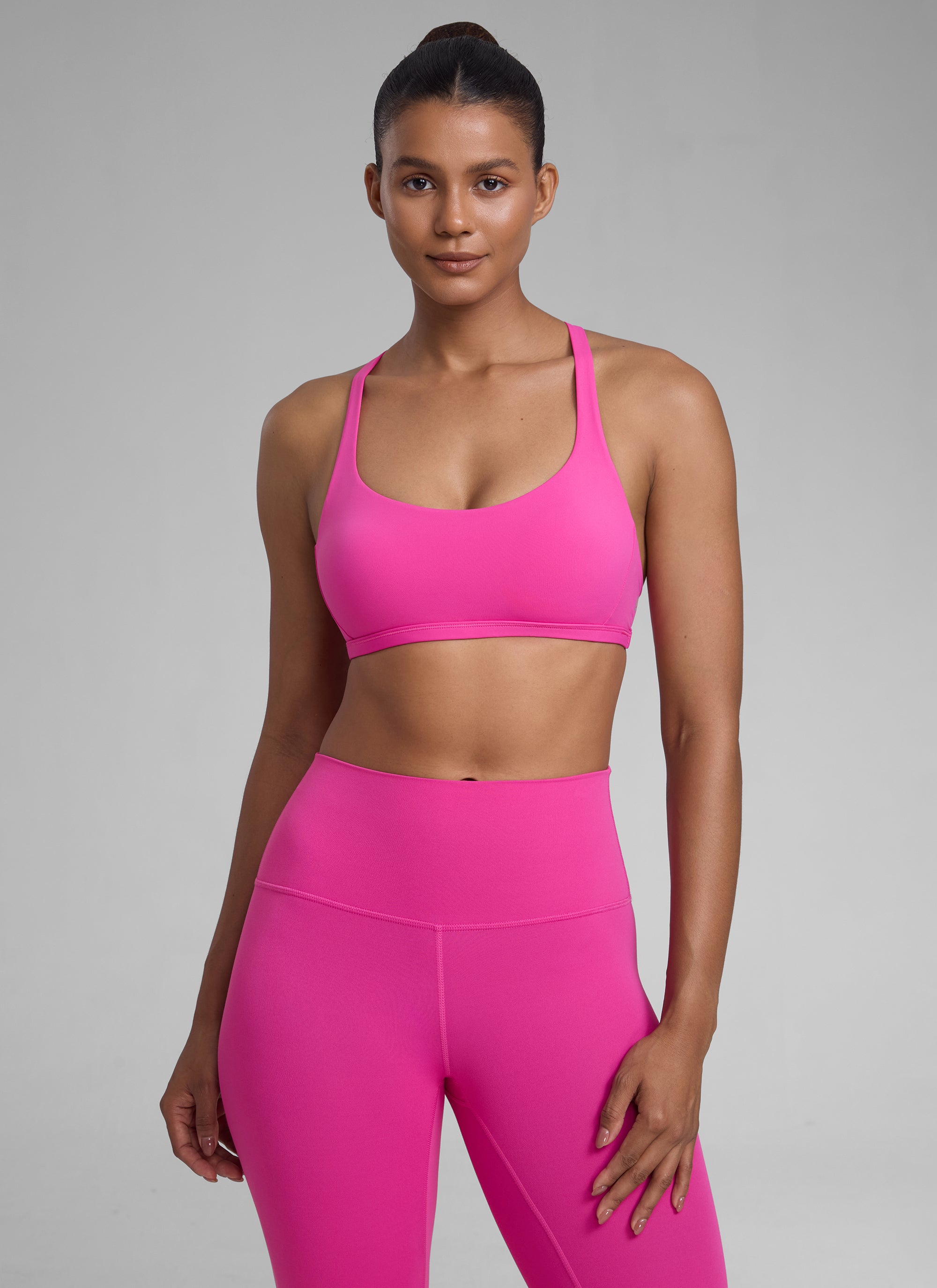 Nakedfeel חזיית ספורט Diamond - Hibiscus Purple