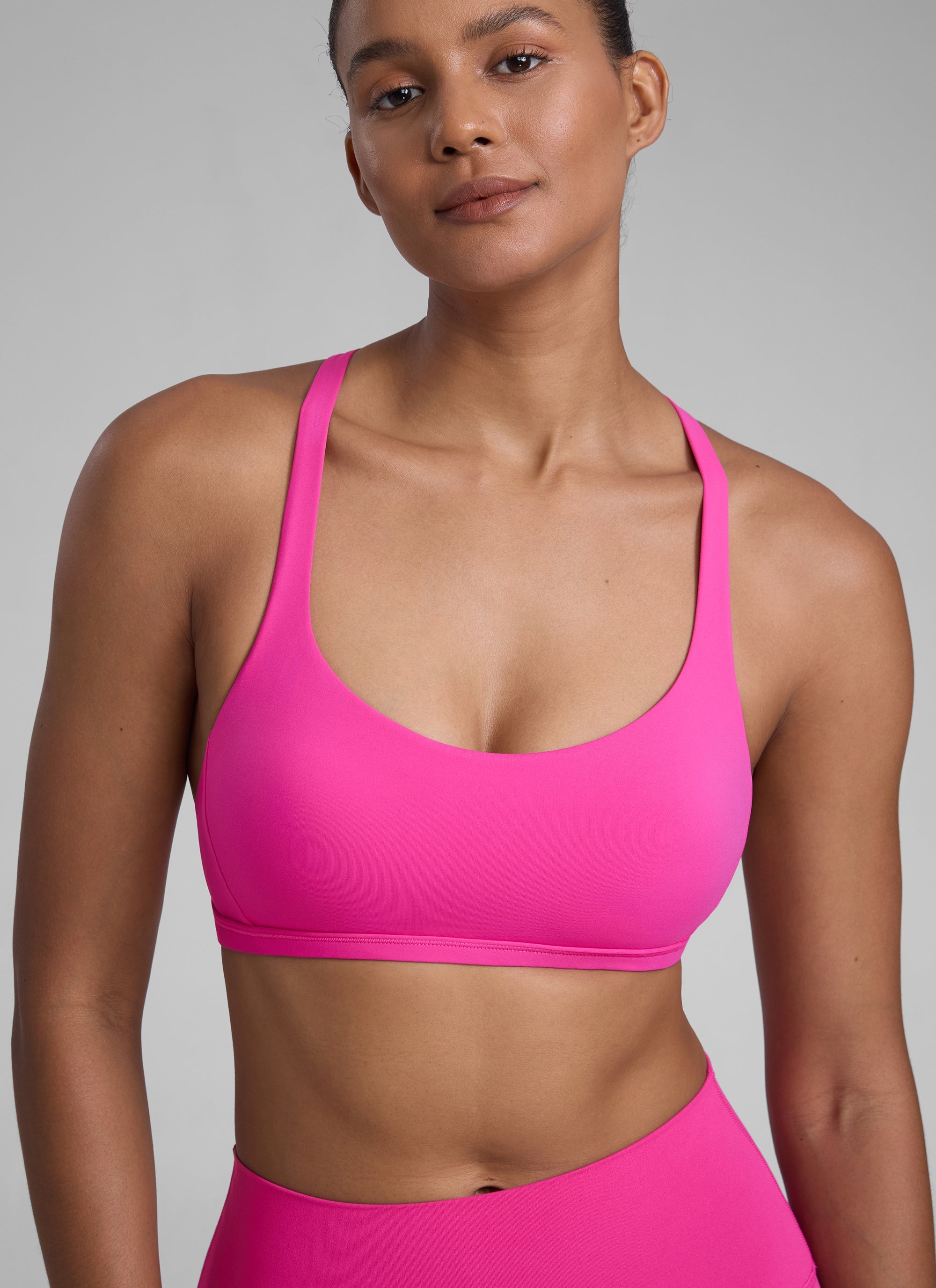Nakedfeel חזיית ספורט Diamond - Hibiscus Purple