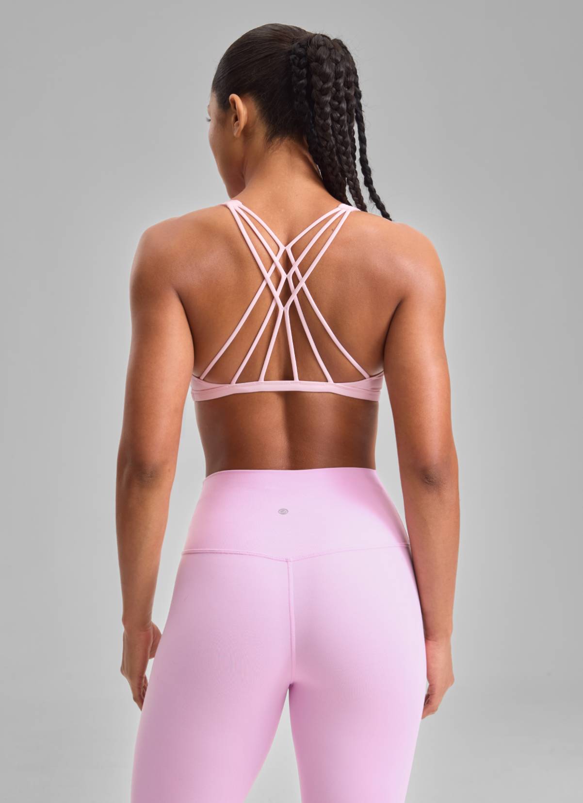 Nakedfeel חזיית ספורט Diamond - Strawberry Pink