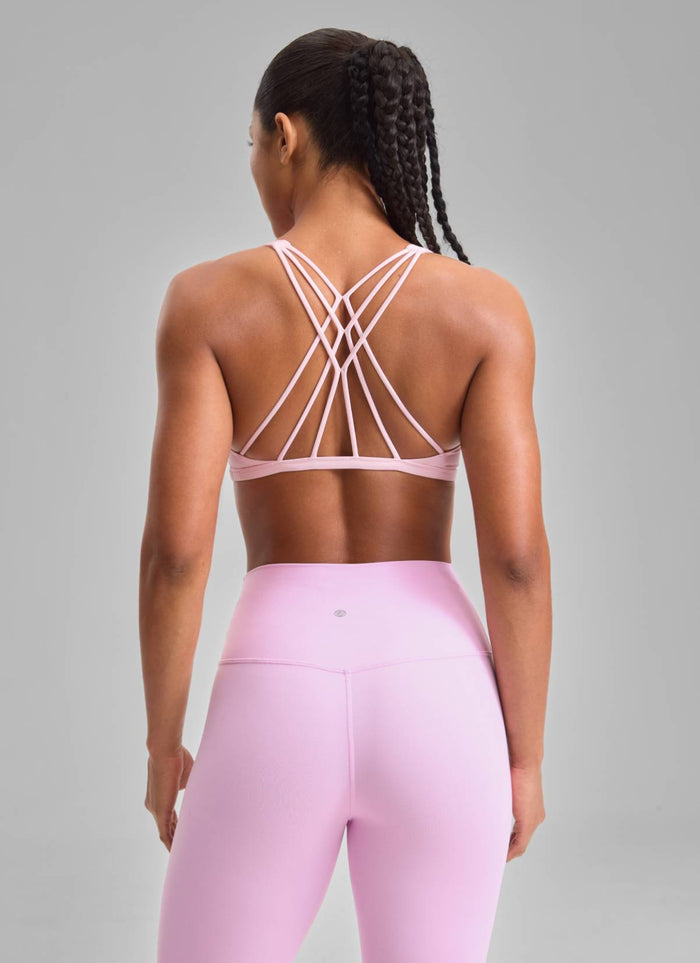 NakedFeel חזיית ספורט Diamond - Strawberry Pink