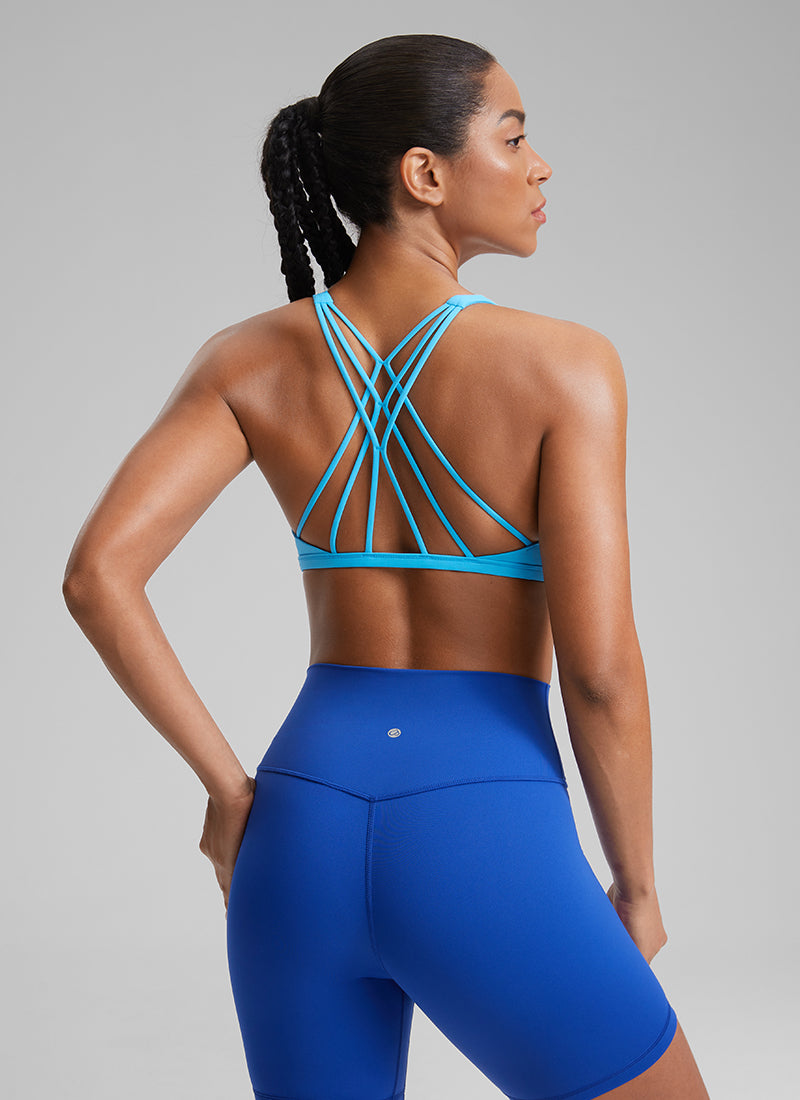 NakedFeel חזיית ספורט Diamond - Kayak Blue