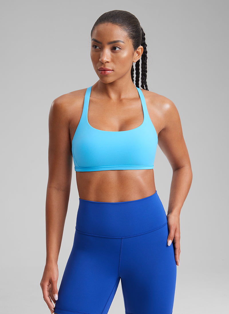 NakedFeel חזיית ספורט Diamond - Kayak Blue