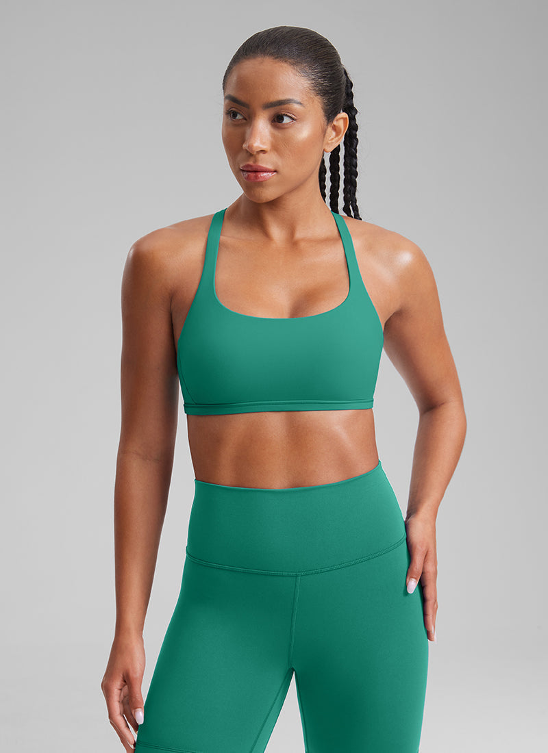 Nakedfeel חזיית ספורט Diamond - Cascadia Green