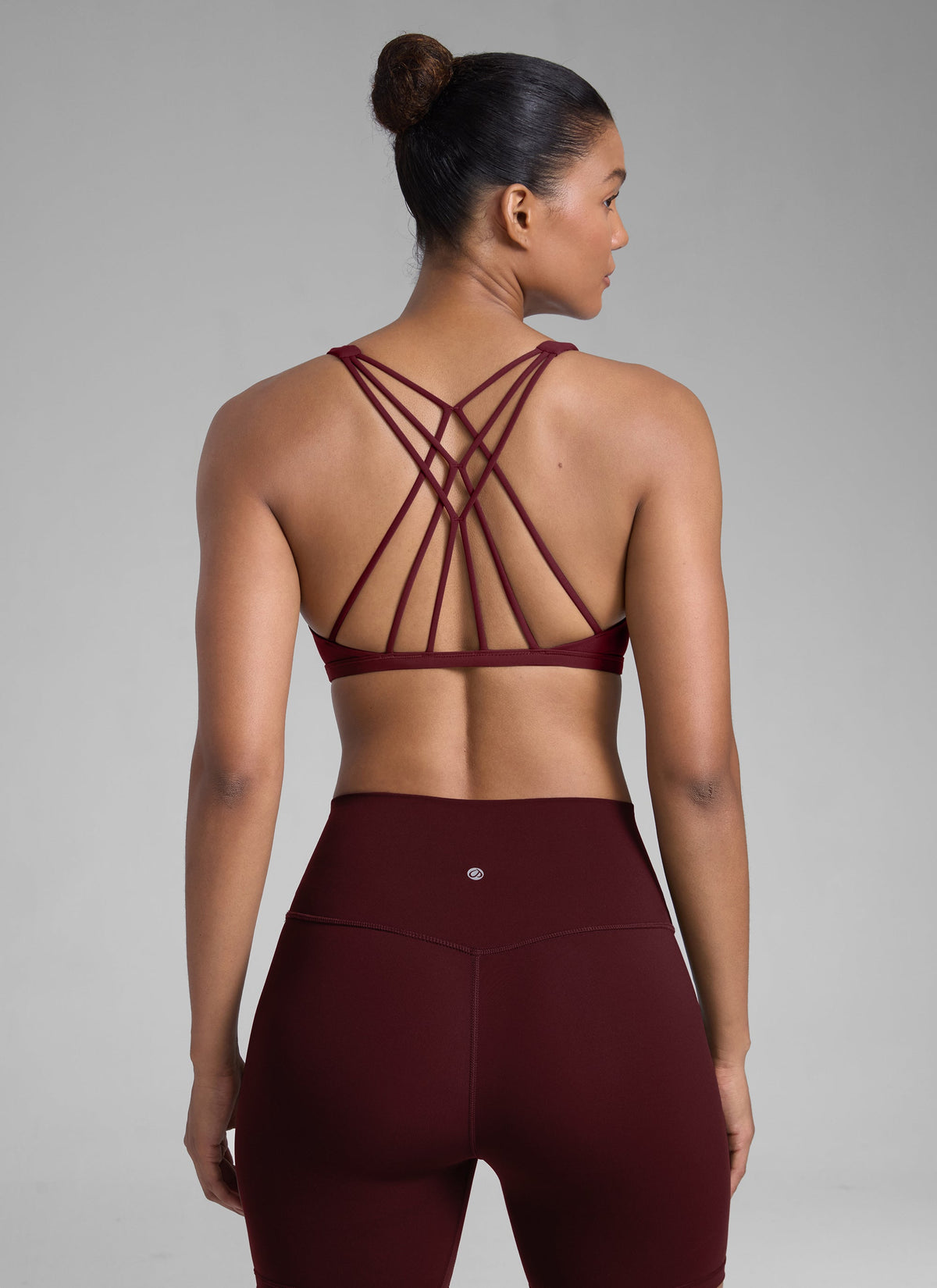 NakedFeel חזיית ספורט Diamond - Red Merlot