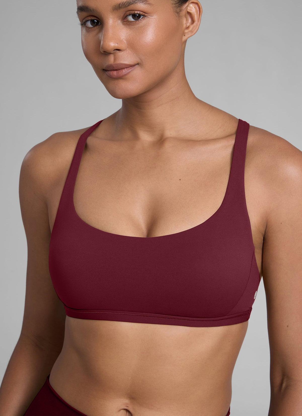 NakedFeel חזיית ספורט Diamond - Red Merlot