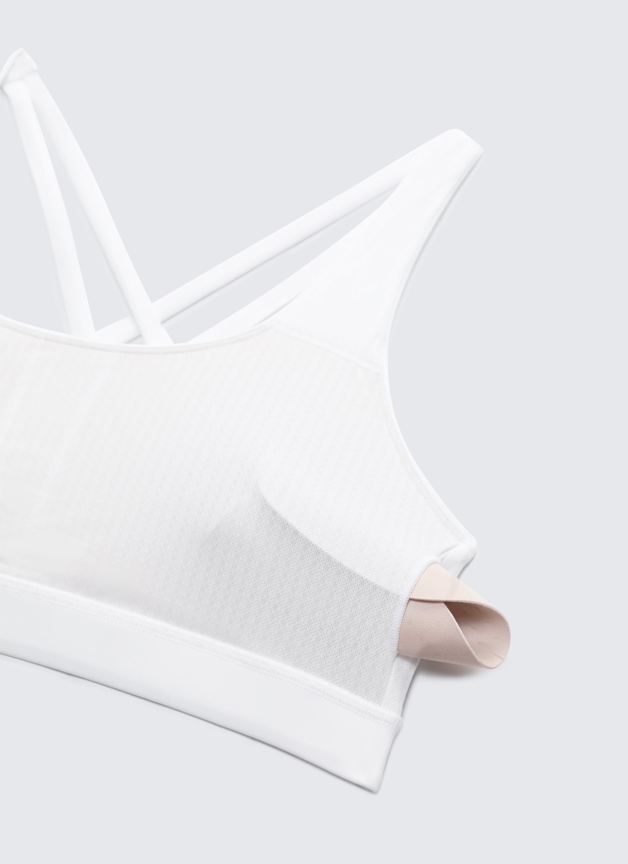 Nakedfeel חזיית ספורט תומכת Cross Back - לבן