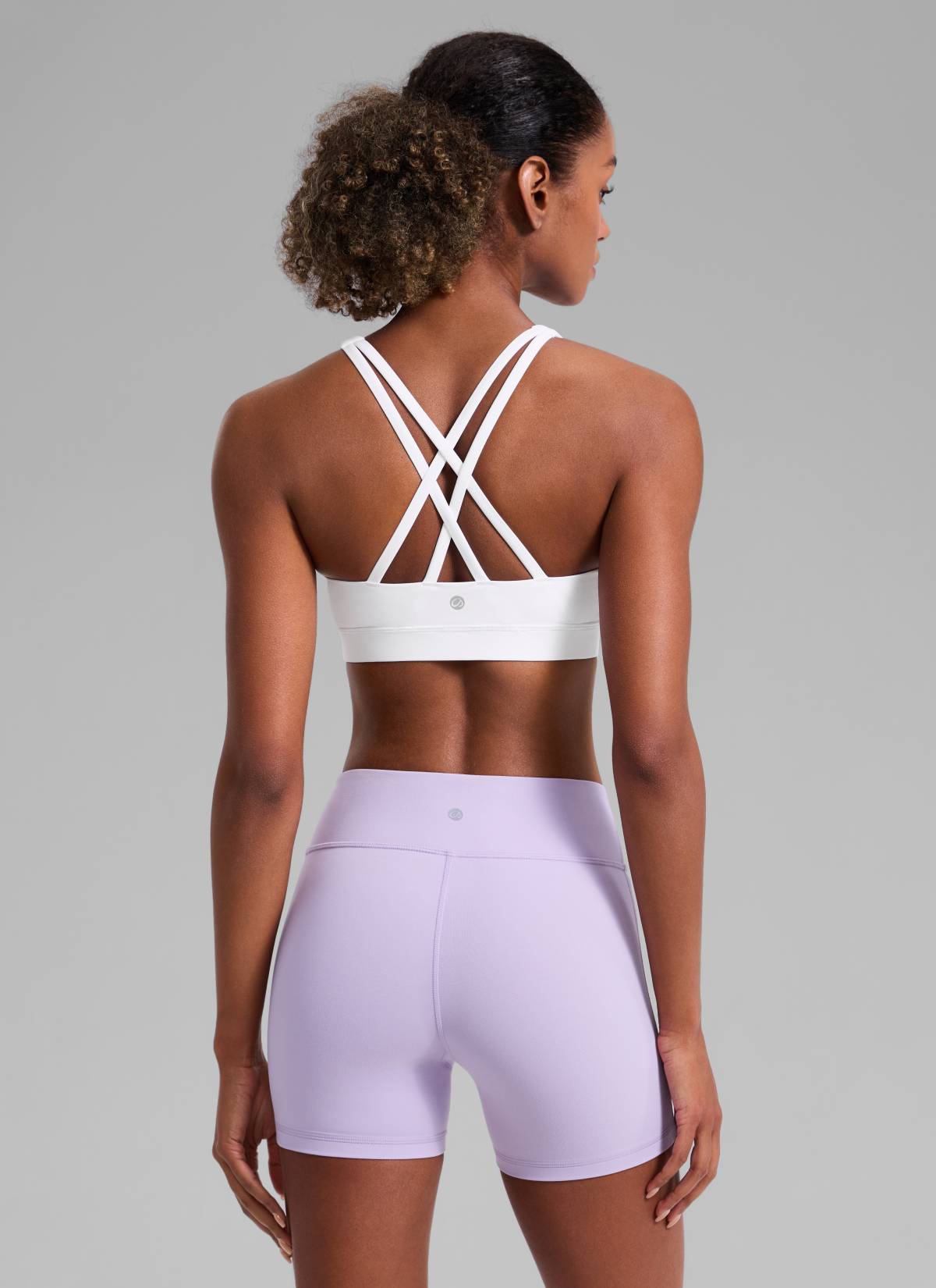 Nakedfeel חזיית ספורט תומכת Cross Back - לבן