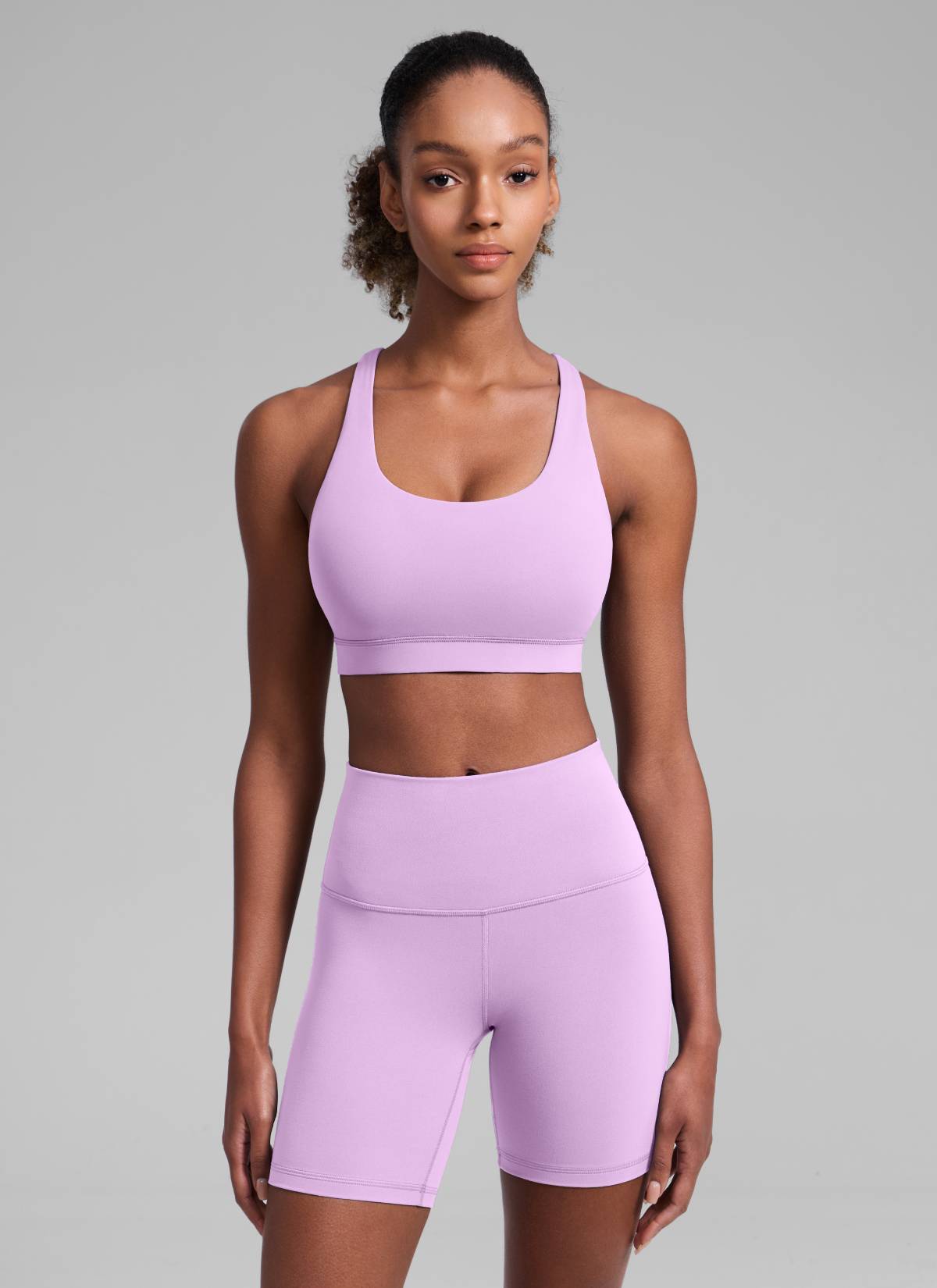 Nakedfeel חזיית ספורט תומכת Cross Back - לילך