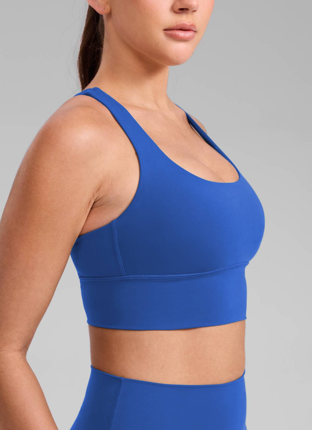 Nakedfeel חזיית קרופ תומכת Strappy Criss Cross - Waves Blue