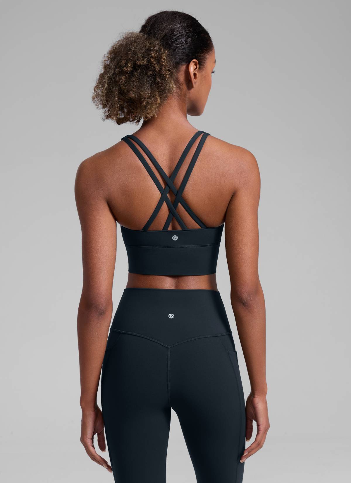 Nakedfeel חזיית קרופ תומכת Strappy Criss Cross - כחול נייבי