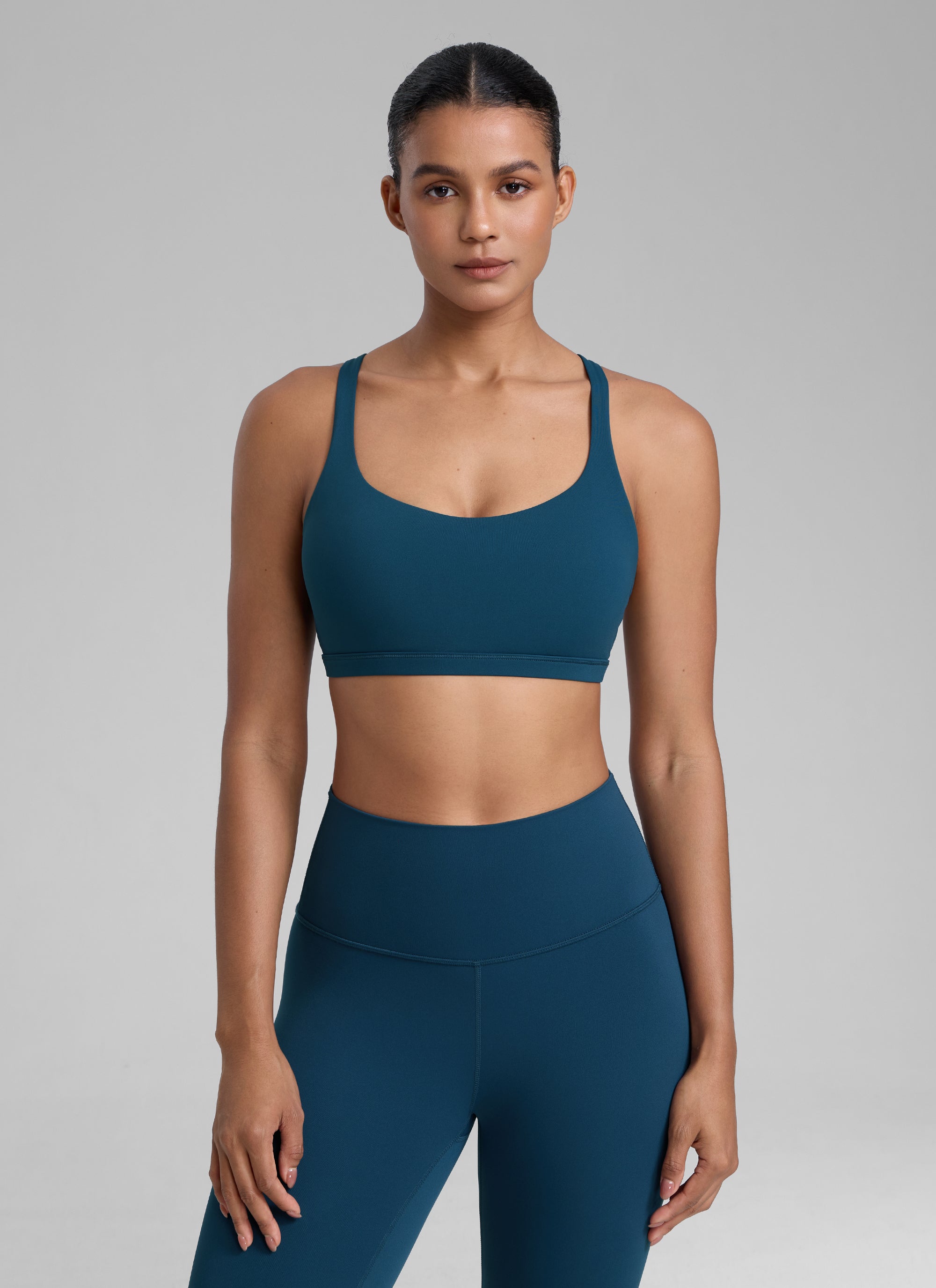 Nakedfeel חזיית ספורט תומכת Free Light - French Navy