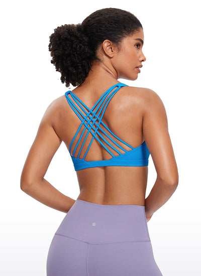 NakedFeel חזיית ספורט תומכת Free Light - Madagascar Blue