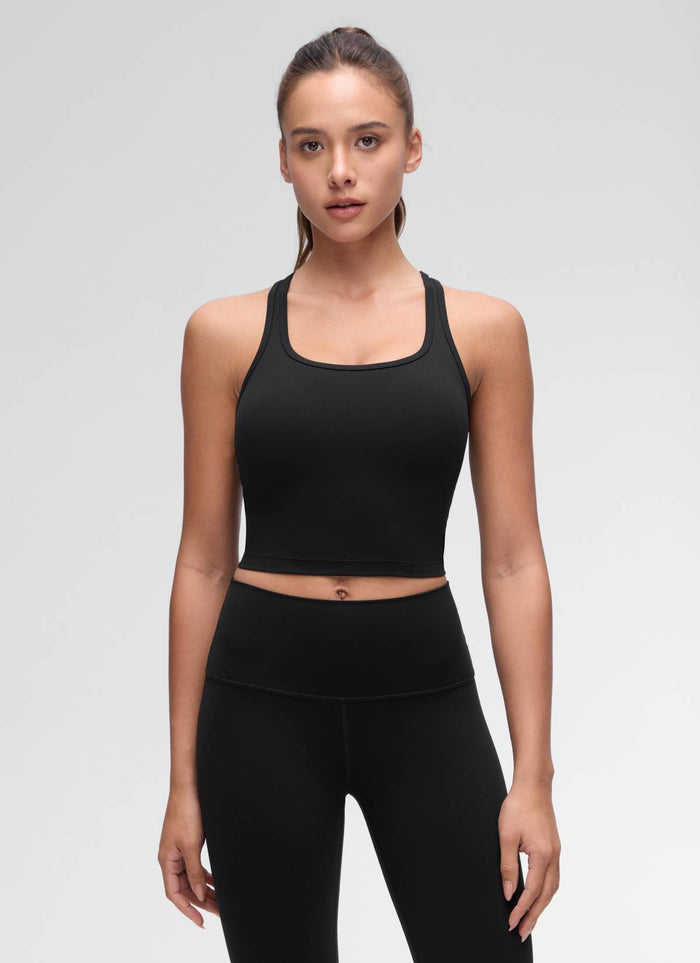 קרופ תומך Butterluxe Scoop Neck - שחור