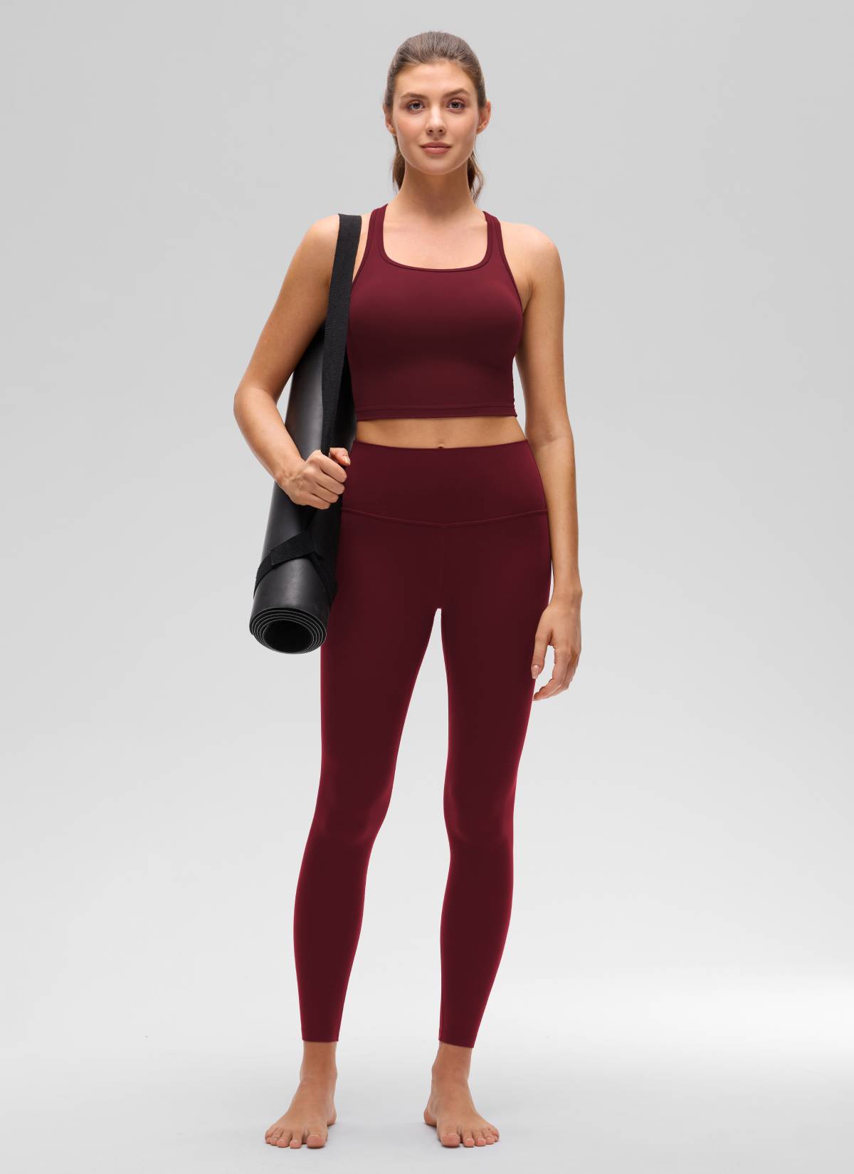 קרופ תומך Butterluxe Scoop Neck - Red Merlot