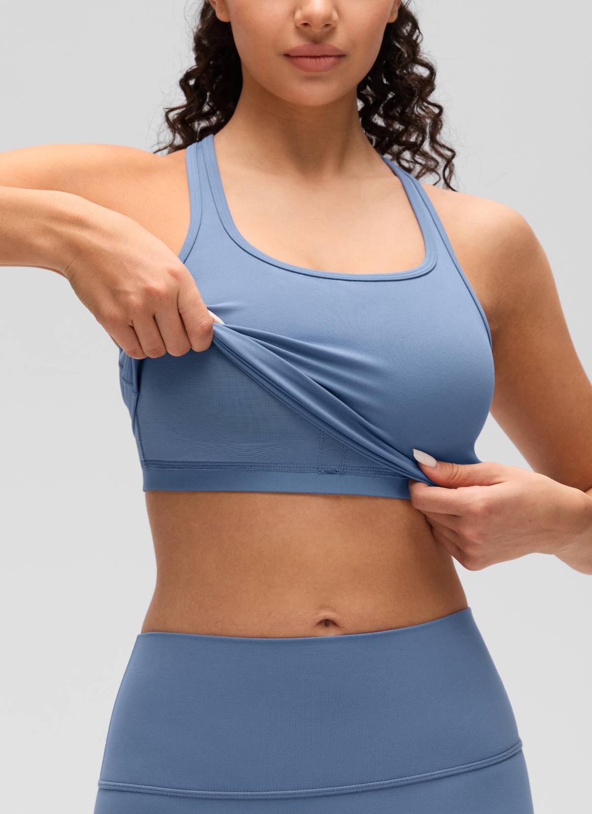 קרופ תומך Butterluxe Scoop Neck - Oasis Blue