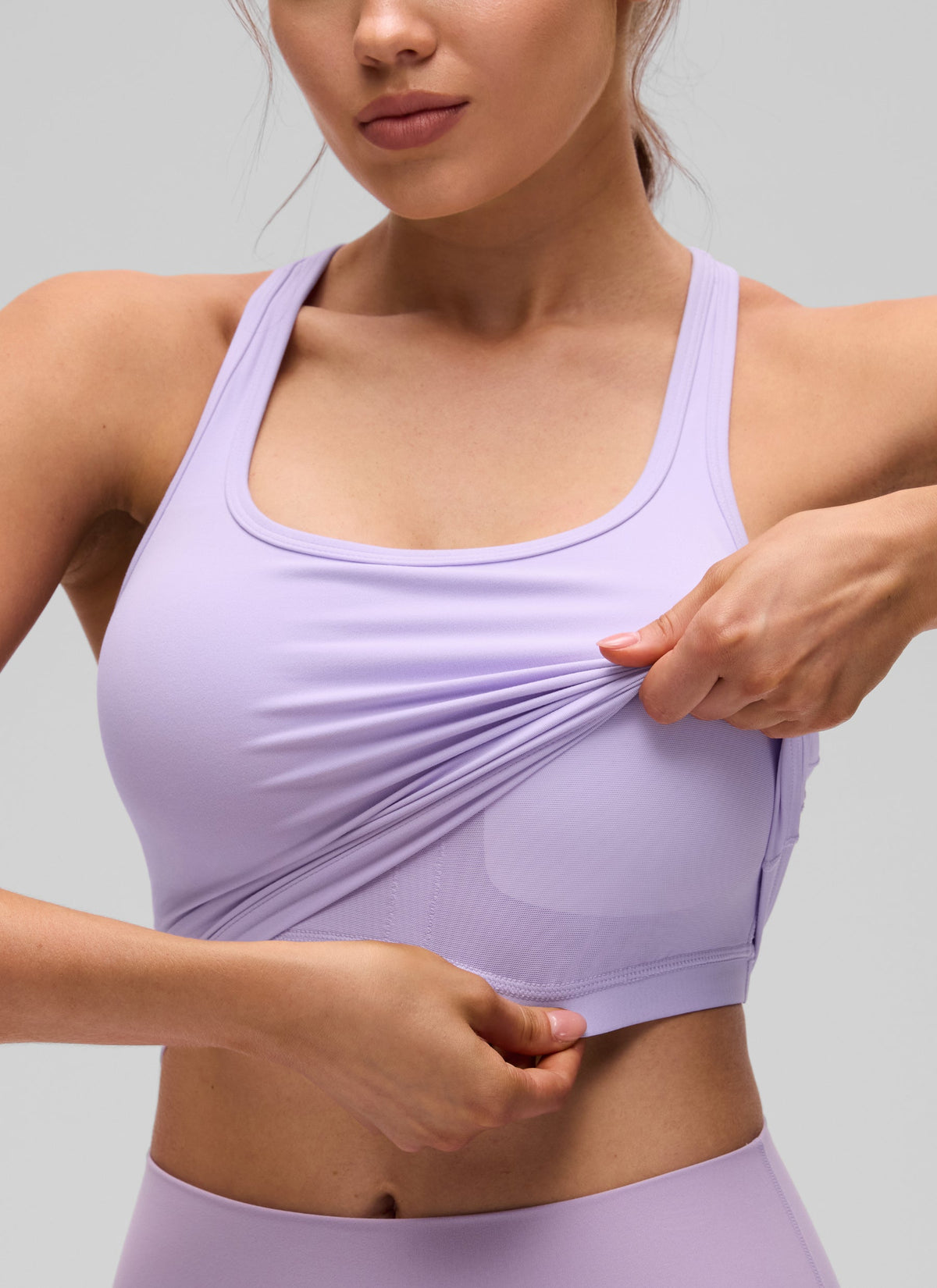 קרופ תומך Butterluxe Scoop Neck - Lavender Frost