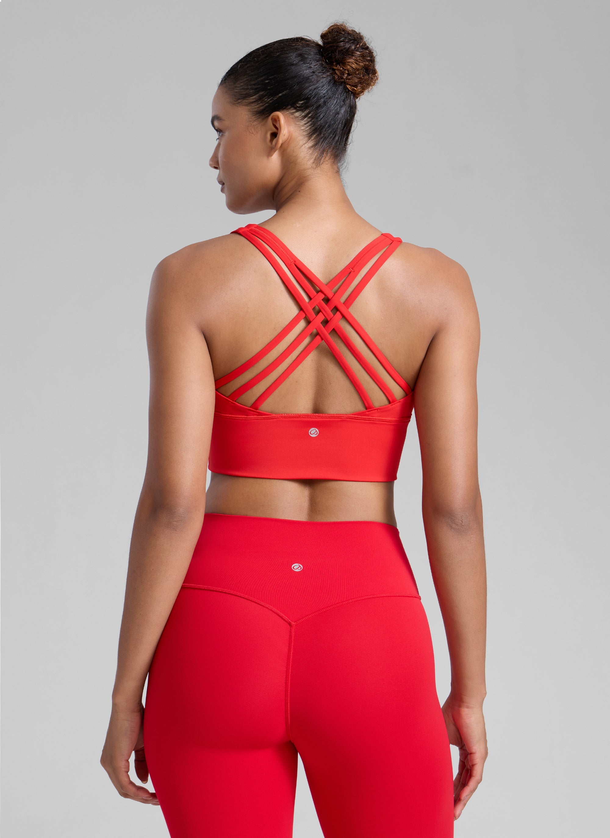 Nakedfeel חזיית קרופ תומכת Triple - Deep Red