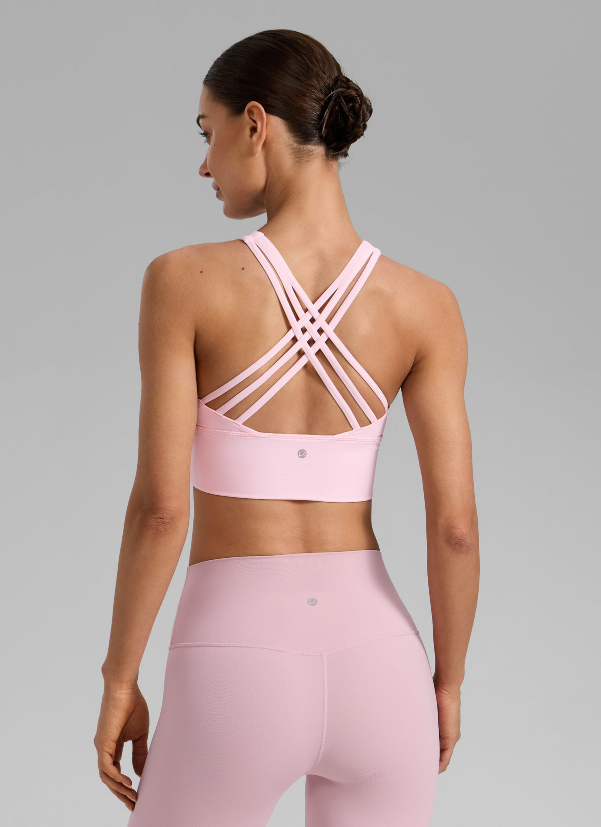 NakedFeel חזיית קרופ תומכת Triple - Strawberry Pink