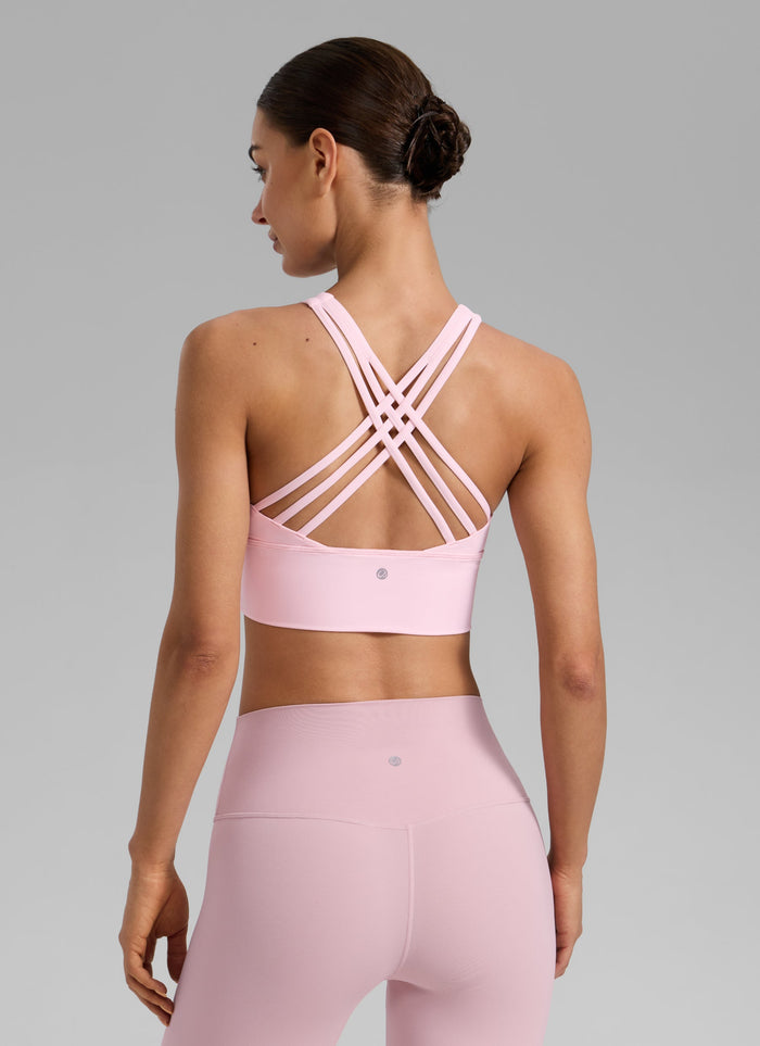NakedFeel חזיית קרופ תומכת Triple - Strawberry Pink