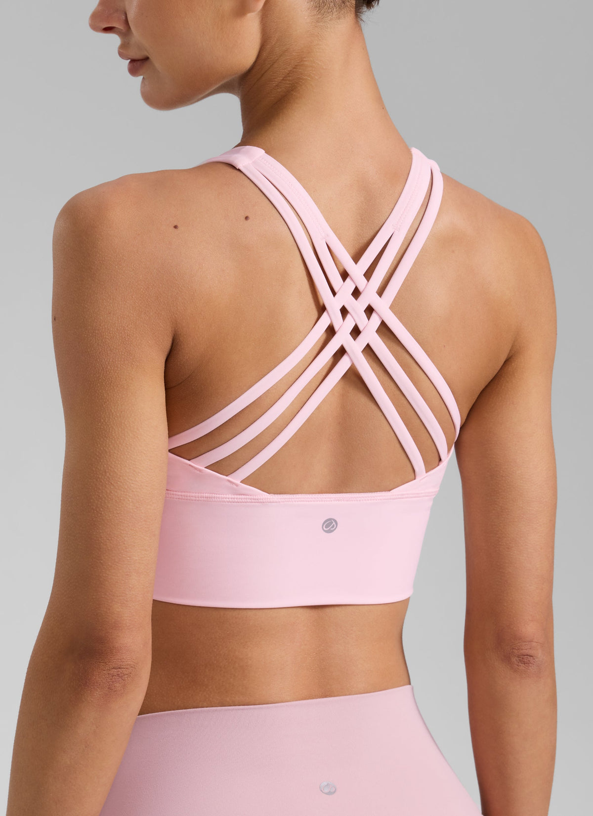NakedFeel חזיית קרופ תומכת Triple - Strawberry Pink