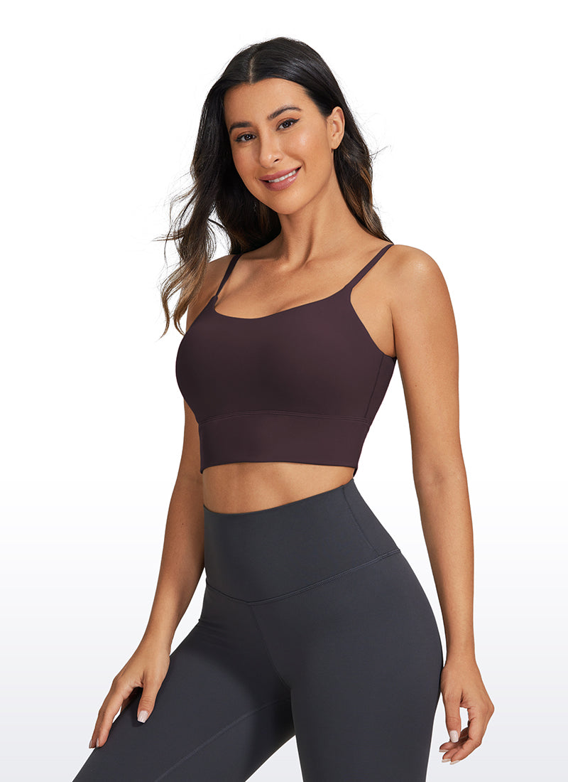 קרופ Brushed Nakedfeel עם רצועות מתכווננות - Arctic Plum