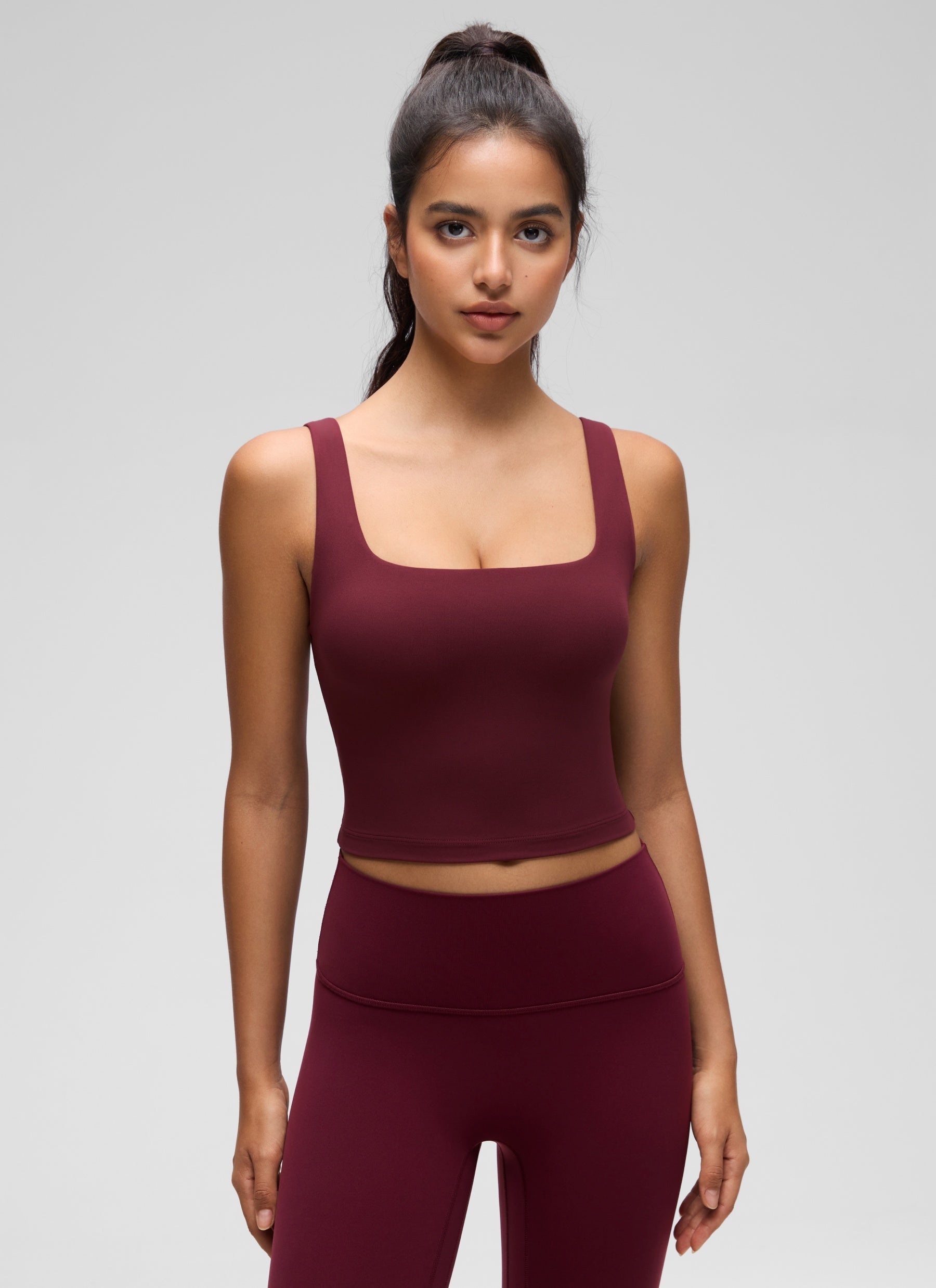 קרופ תומך Butterluxe Square Neck - Red Merlot
