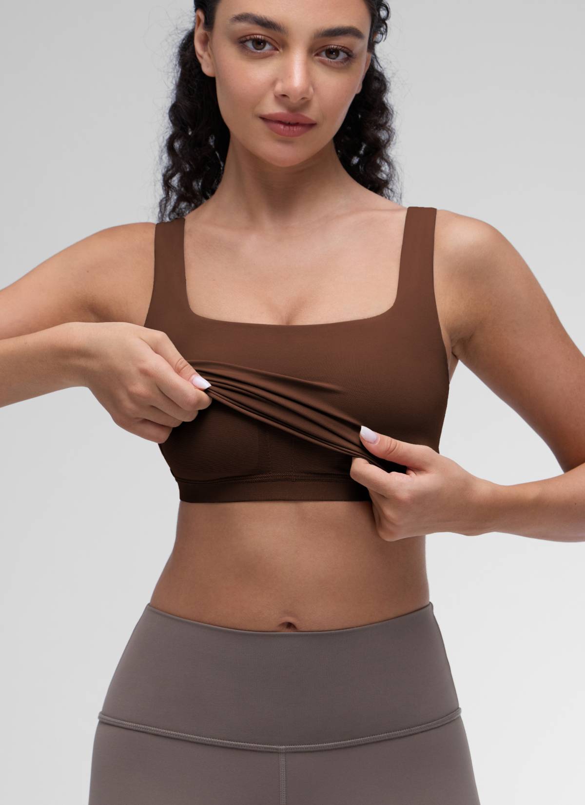 קרופ תומך Butterluxe Square Neck - Lava Brown