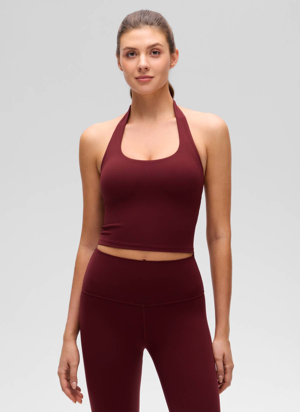 גופיית קולר עם חזייה פנימית Butterluxe - Red Merlot