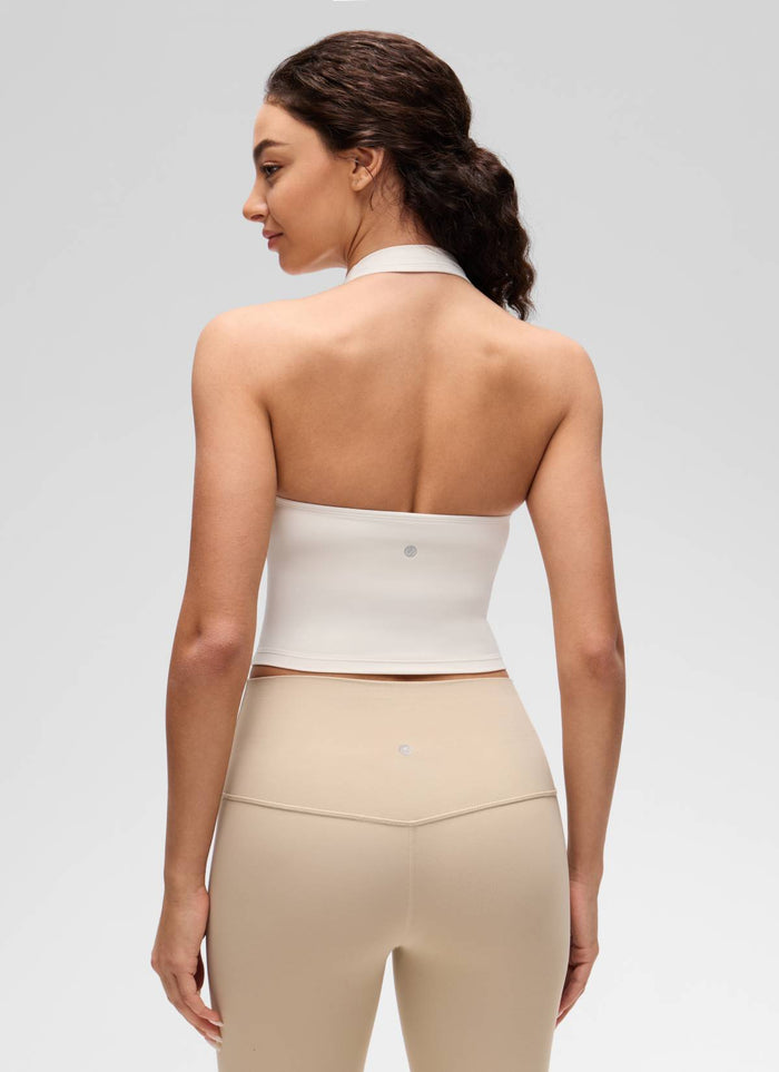גופיית קולר עם חזייה פנימית Butterluxe - White Apricot