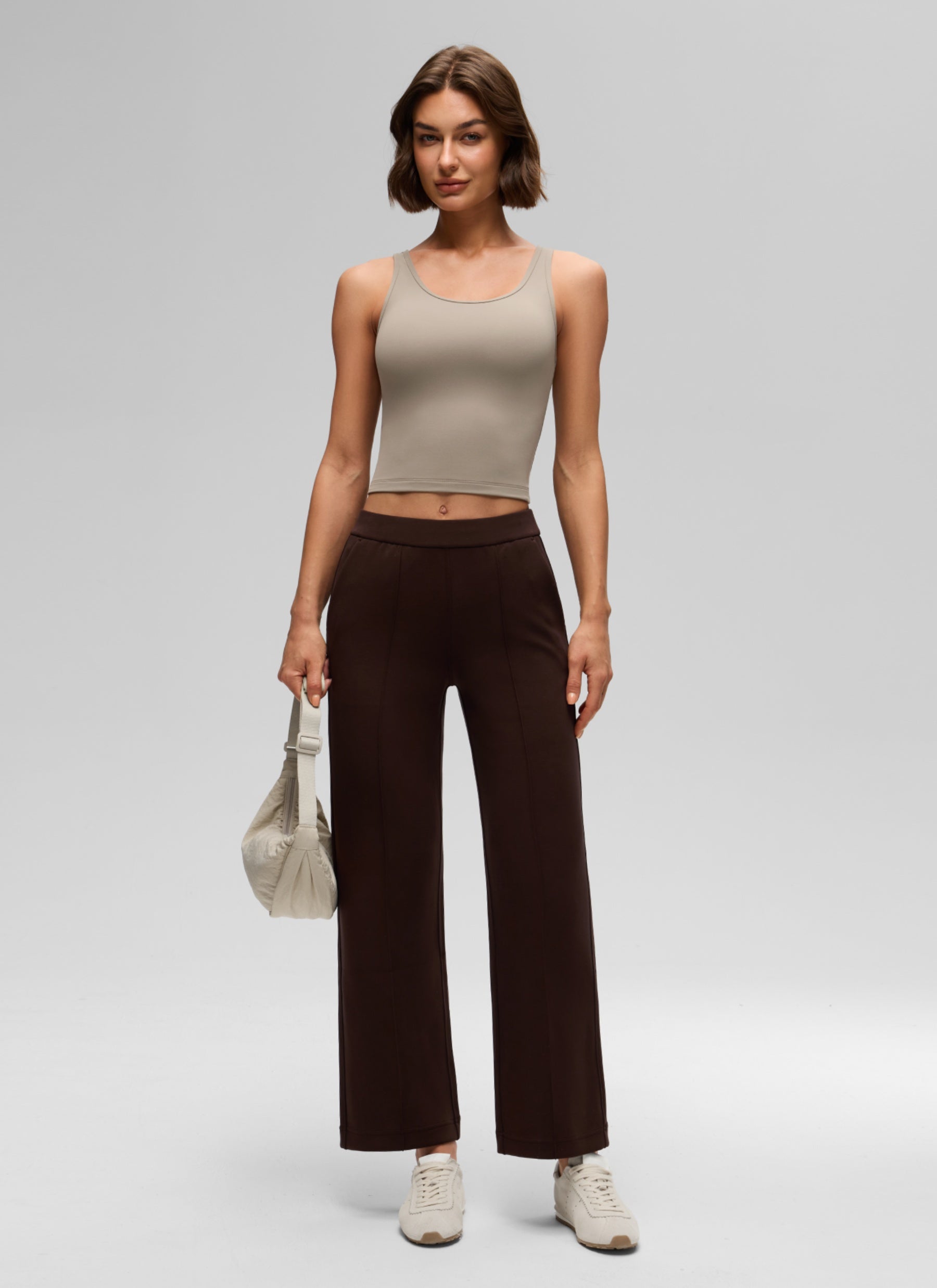 גופייה Butterluxe Scoop Neck - Warm Ash Grey