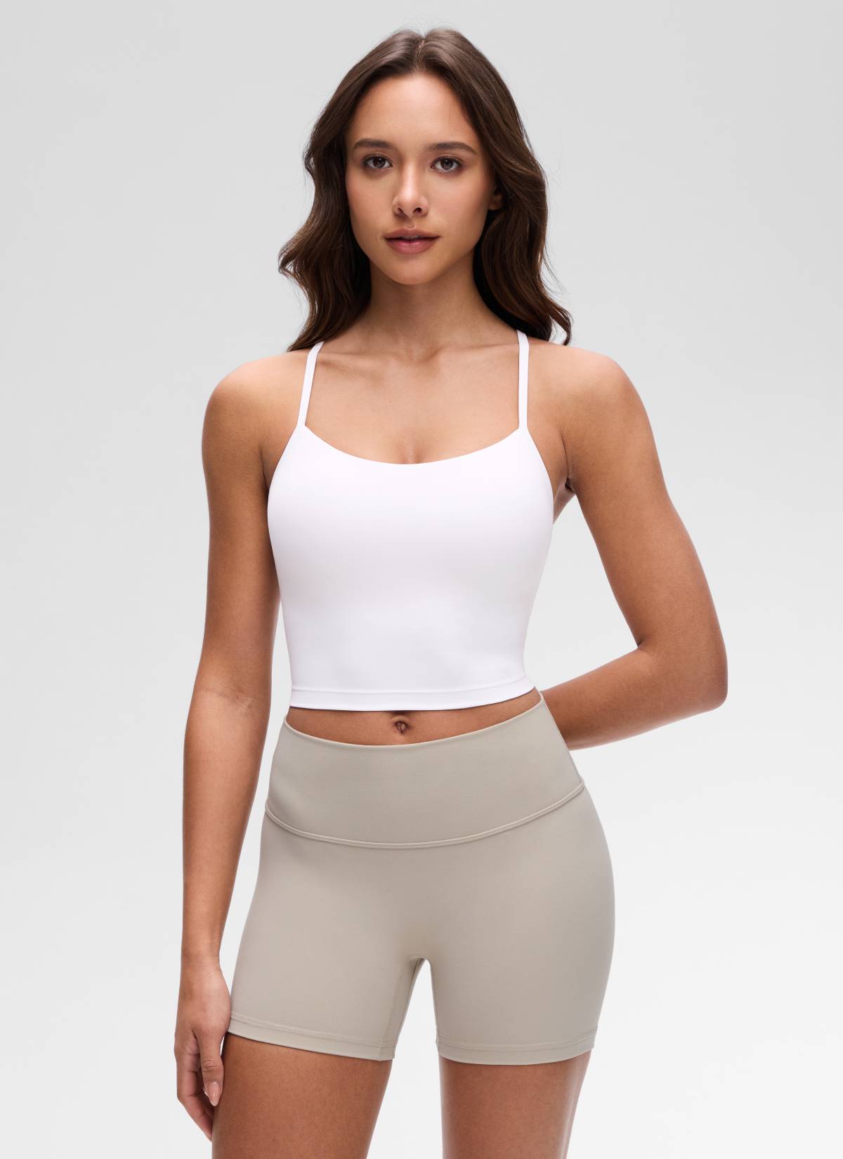 גופייה עם חזייה פנימית Butterluxe Y Back - לבן