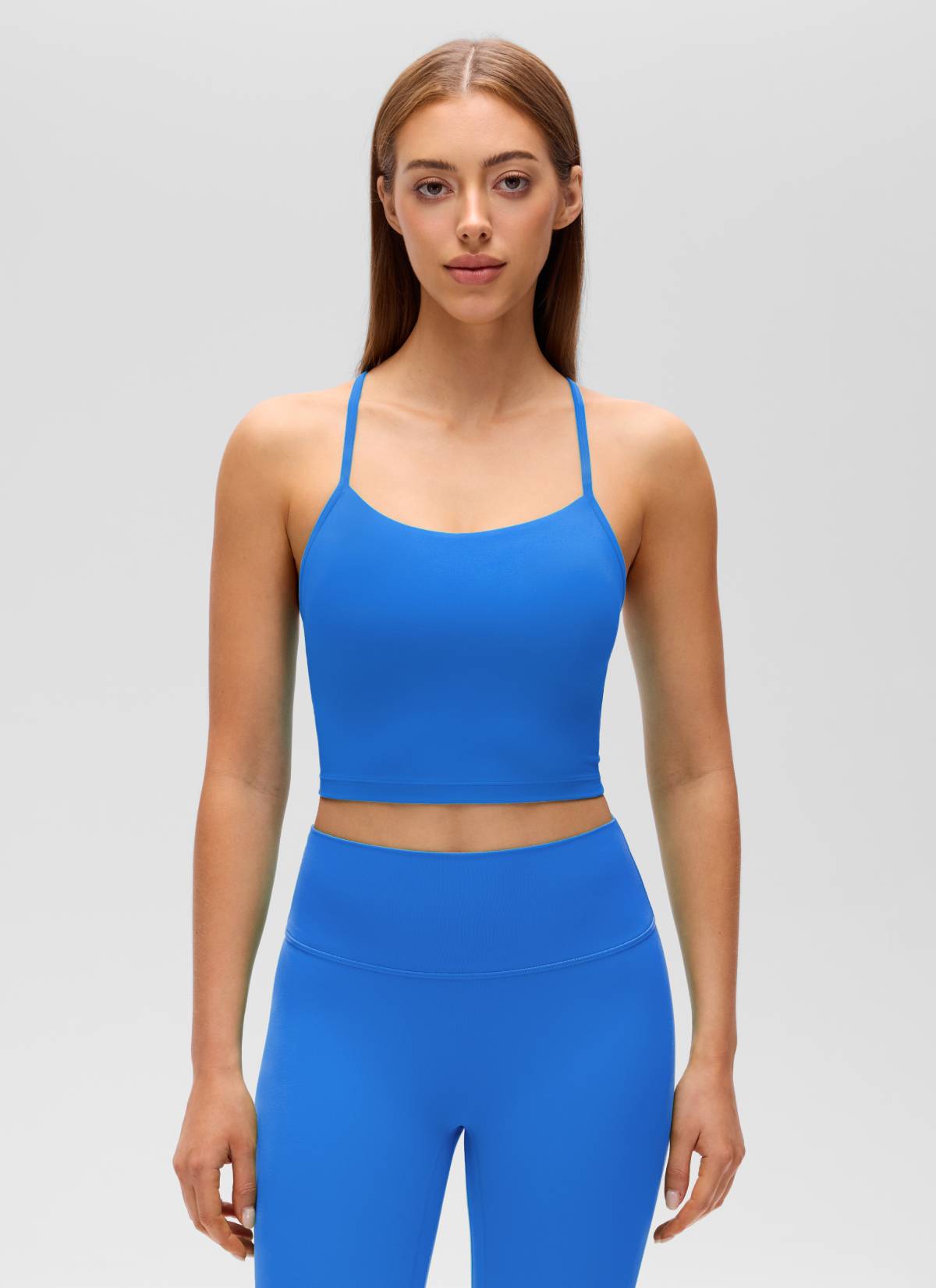 גופייה עם חזייה פנימית Butterluxe Y Back - Sparkle Blue