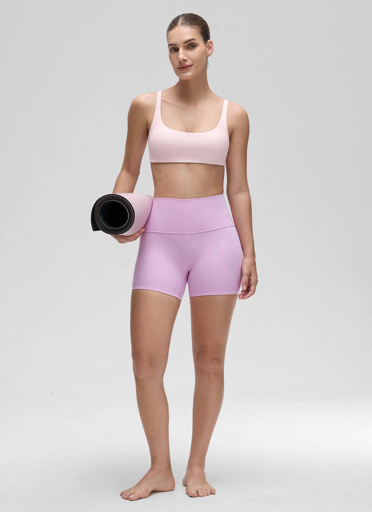 חזיית ספורט Butterluxe מחשוף מרובע Mini Bra - Strawberry Pink