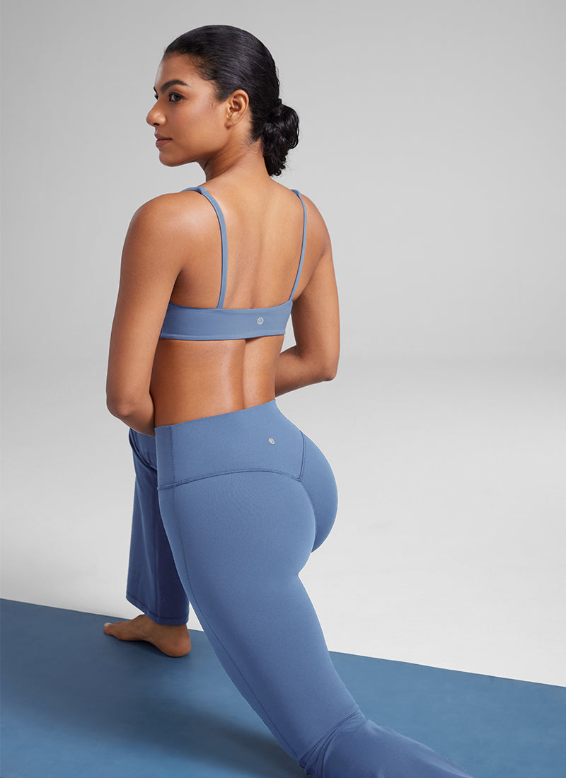 חזיית ספורט Butterluxe מחשוף מרובע Mini Bra - Oasis Blue