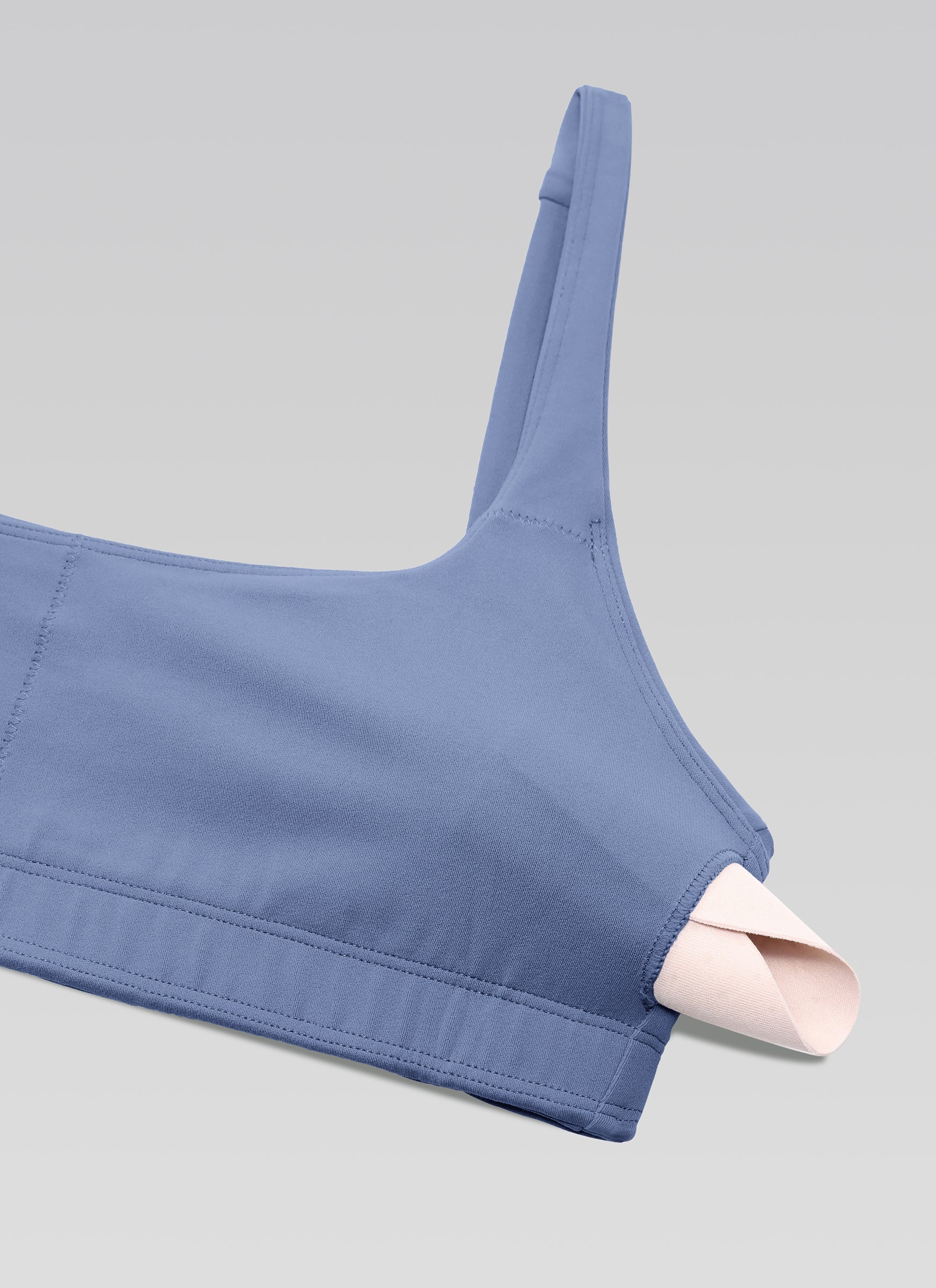 חזיית ספורט Butterluxe מחשוף מרובע Mini Bra - Oasis Blue