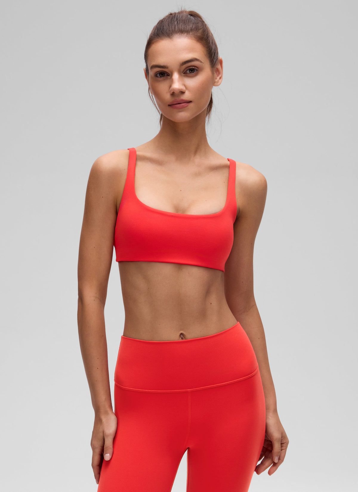 חזיית ספורט Butterluxe מחשוף מרובע Mini Bra - Deep Red