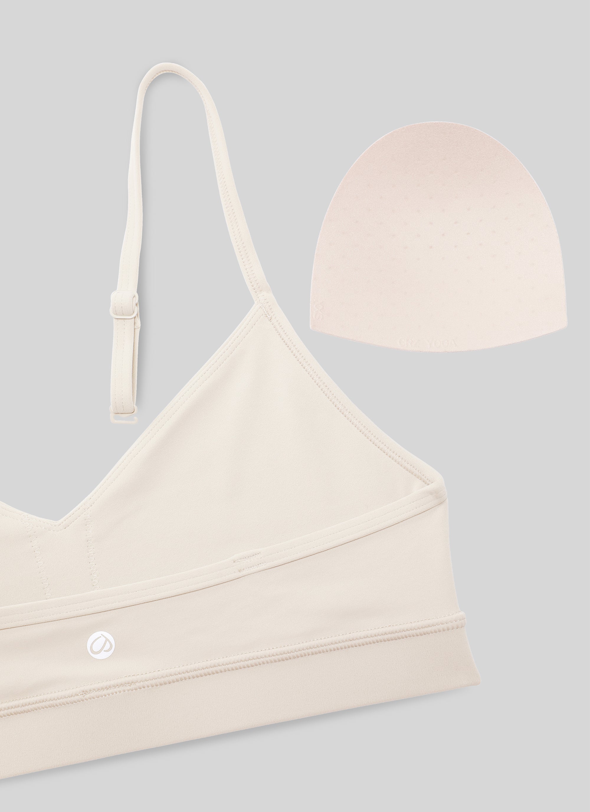 חזיית ספורט Butterluxe V Neck עם רצועות מתכווננות - Mojave Tan