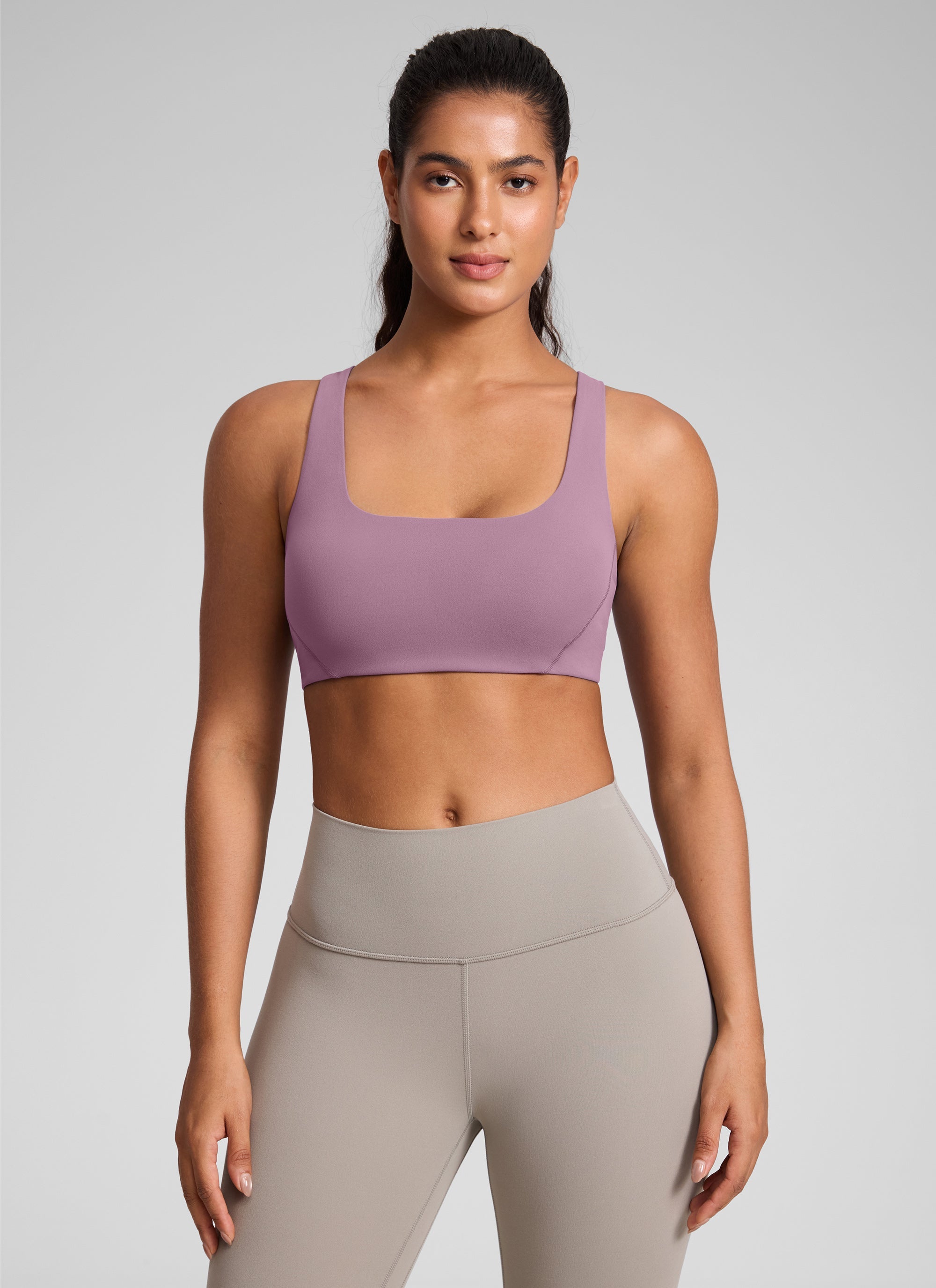 חזיית ספורט Butterlift Square Neck - Light Lavender