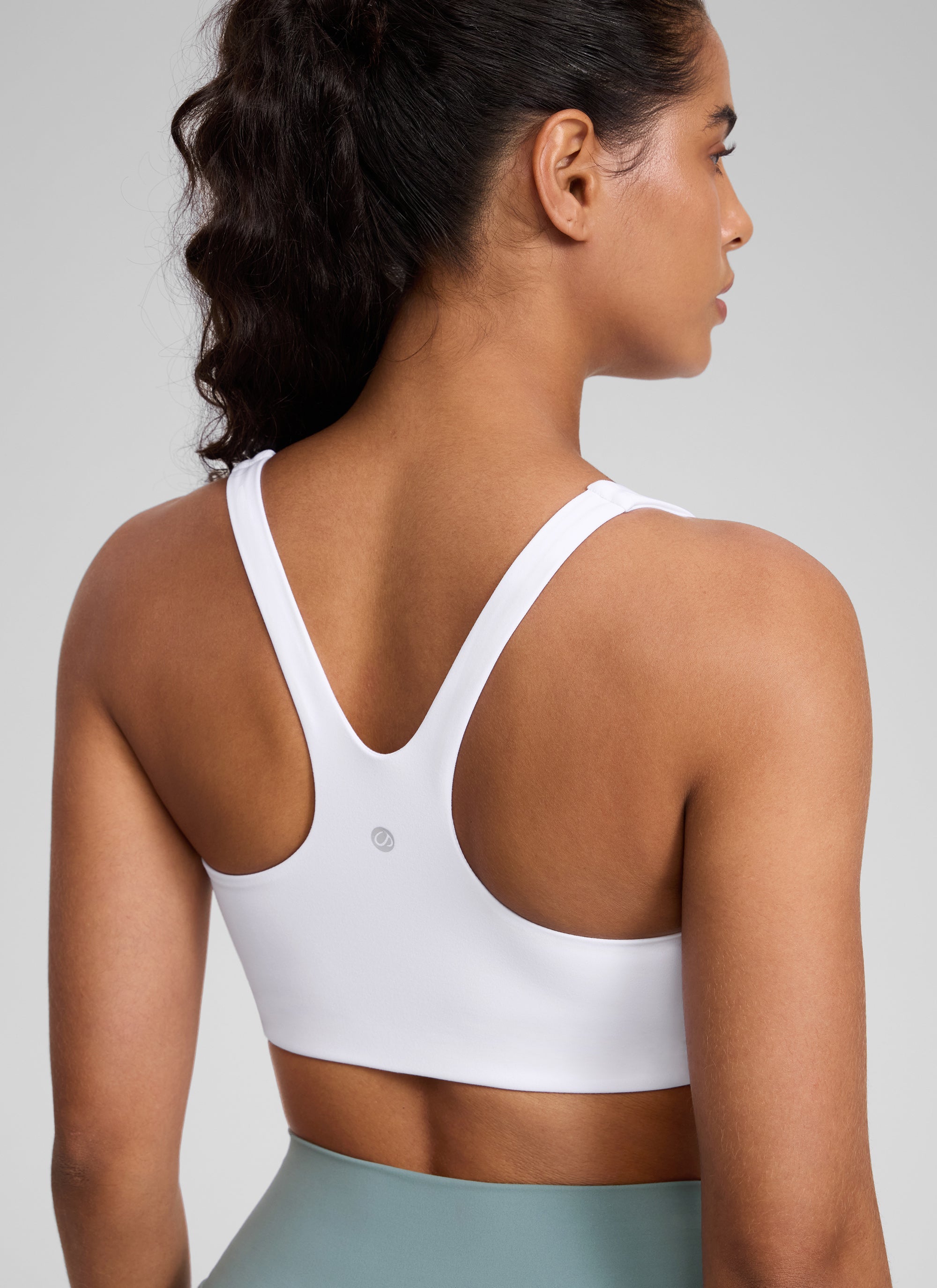 חזיית ספורט Butterlift Square Neck - לבן