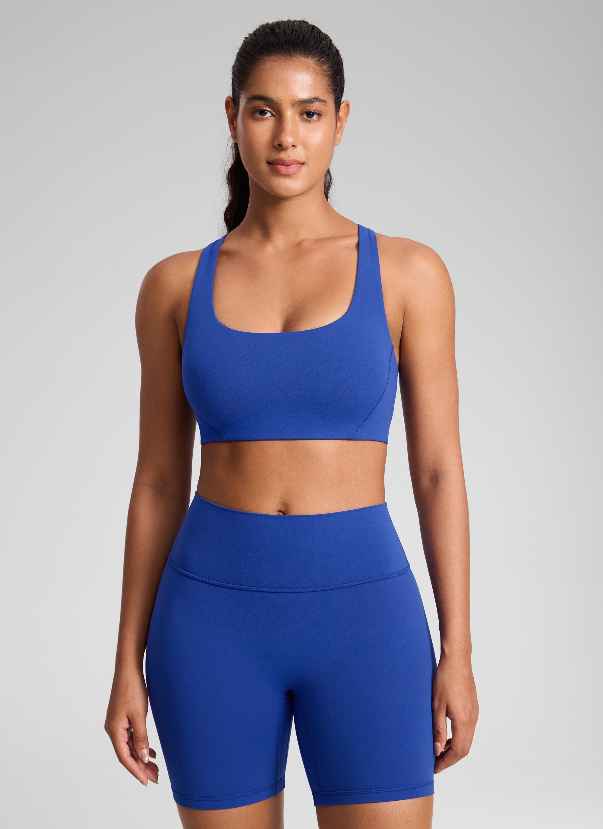 חזיית ספורט Butterlift Square Neck - Waves Blue