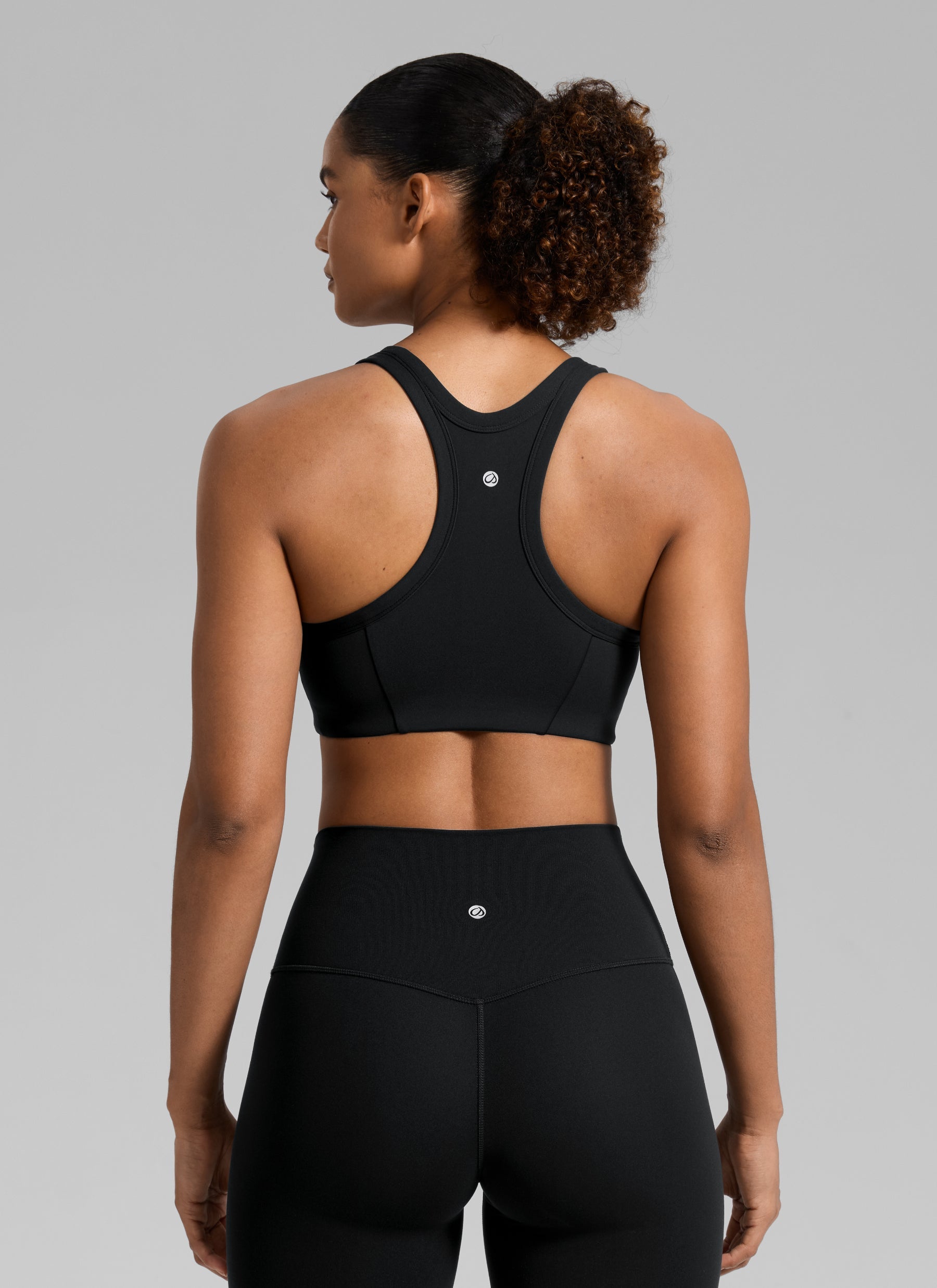 חזיית קרופ תומכת Butterbreeze U Neck Racerback - שחור